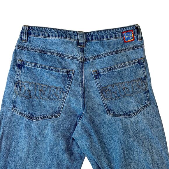 Empyre Other - Empyre Easy Now Jeans Y2K Blue Denim Straight Leg Men's 32 Relaxed Fit Skate